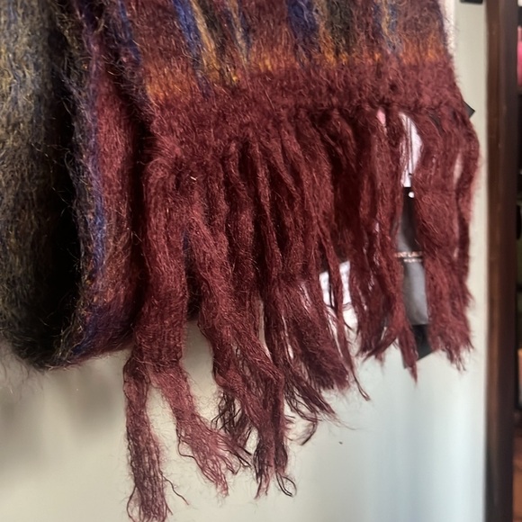 YSL Saint Laurent New NWT stole scarf echarpe mohair maille tartan S23 $1,090 - Picture 9 of 9